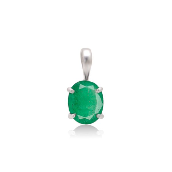 Natural Green Aventurine Stone 925 Pure Silver Pendant - Image 3