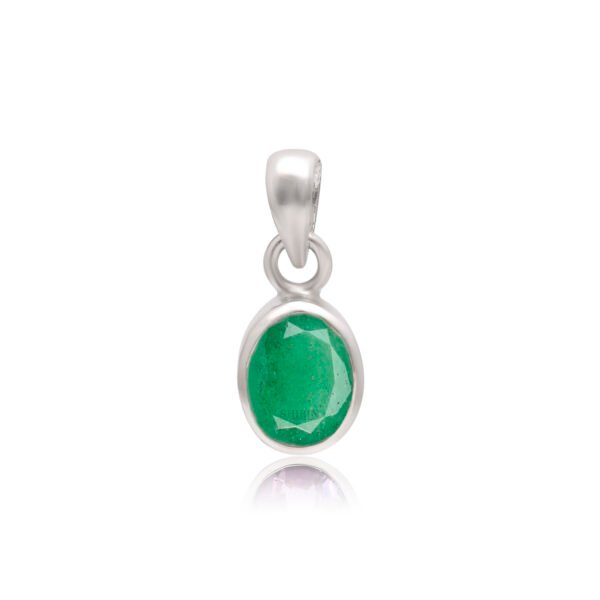 Natural Green Aventurine Stone 925 Pure Silver Pendant - Image 4
