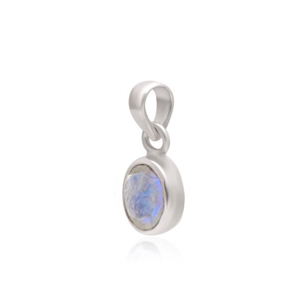 Natural Moonstone 925 Pure Silver Pendant - Image 3