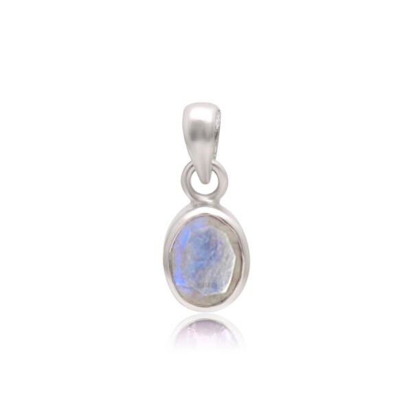 Natural Moonstone 925 Pure Silver Pendant - Image 4