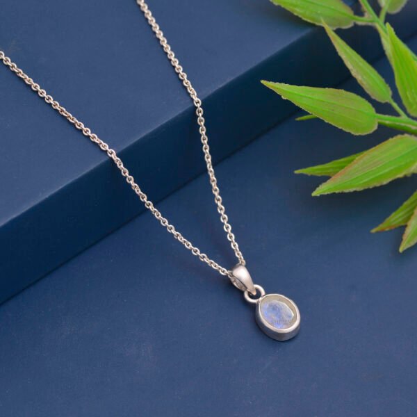 Natural Moonstone 925 Pure Silver Pendant - Image 5