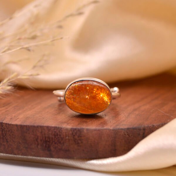 Sunstone Original 92.5 Pure Silver Adjustable Ring - Image 2