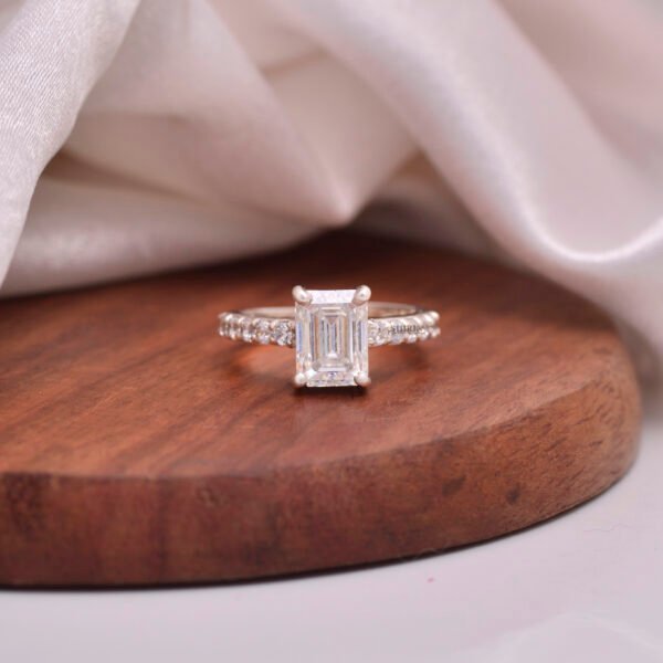 Moissanite Solitaire 92.5 Original Silver Proposal Ring